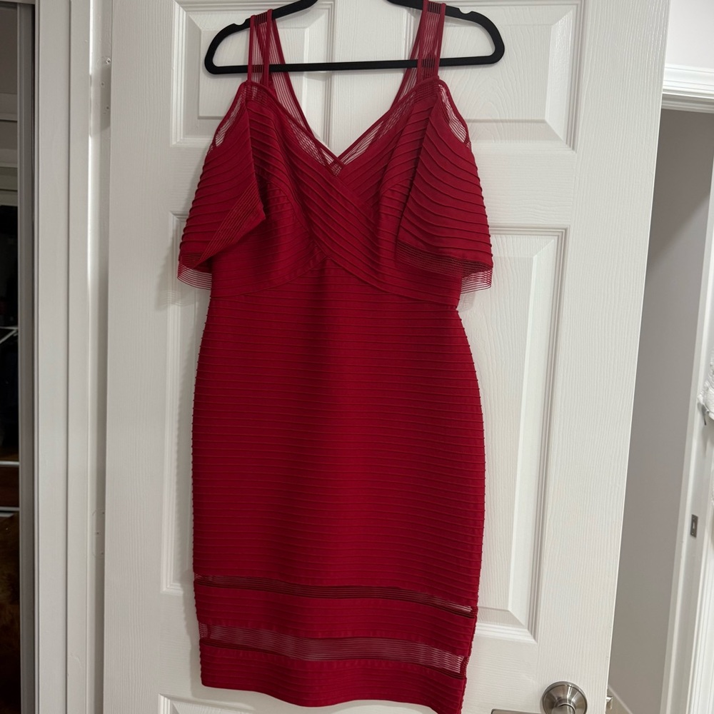 Tadashi Shoji Dress | Maliah Cold-shoulder Pintuck Jersey Dress